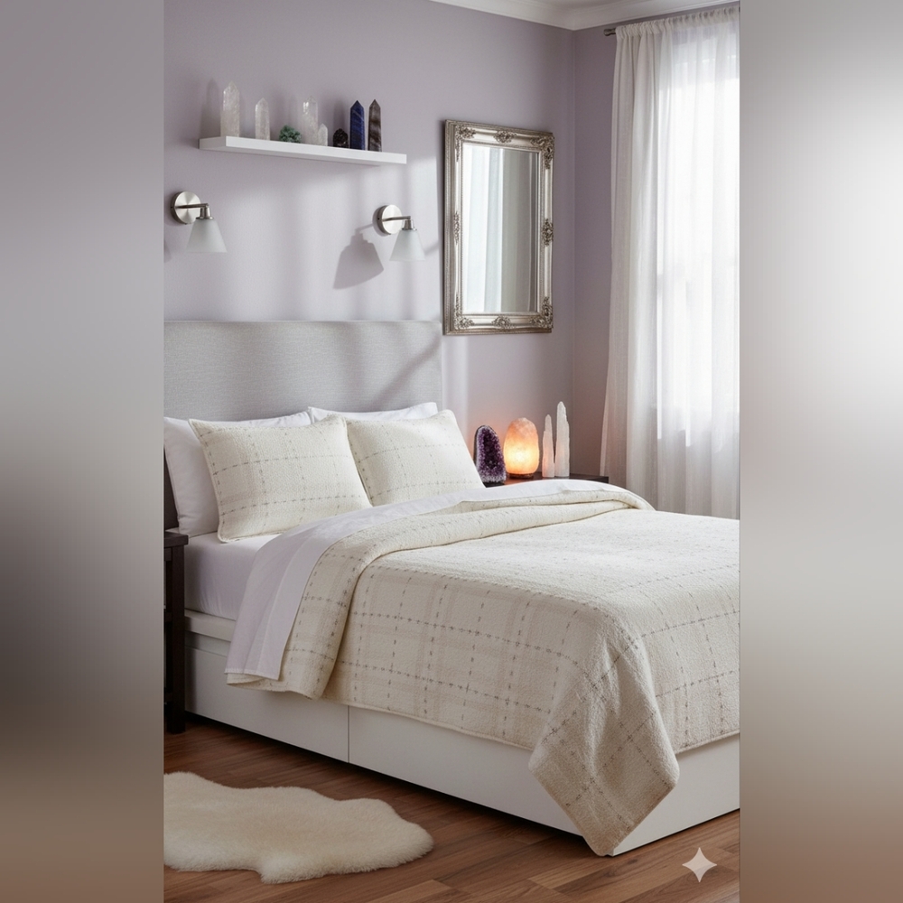 UGG ELODIE SNOW QUEEN COOLING BEDSPREAD  WITH PILLOW‎ SHAMS